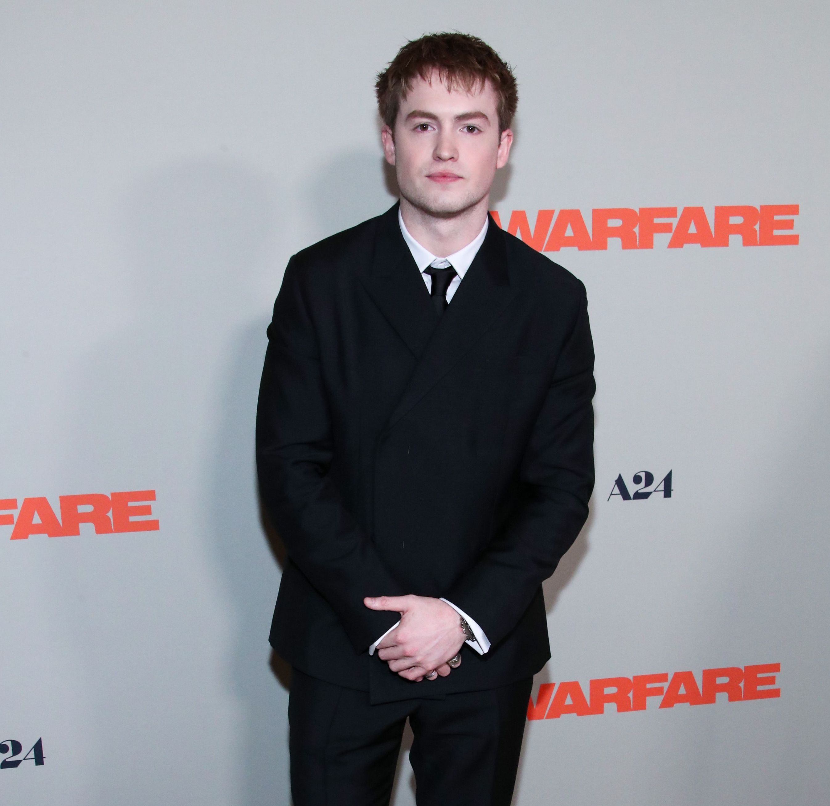 Kit Connor Wears Prada at 'Warfare' Premiere, Marking Career Milestone
