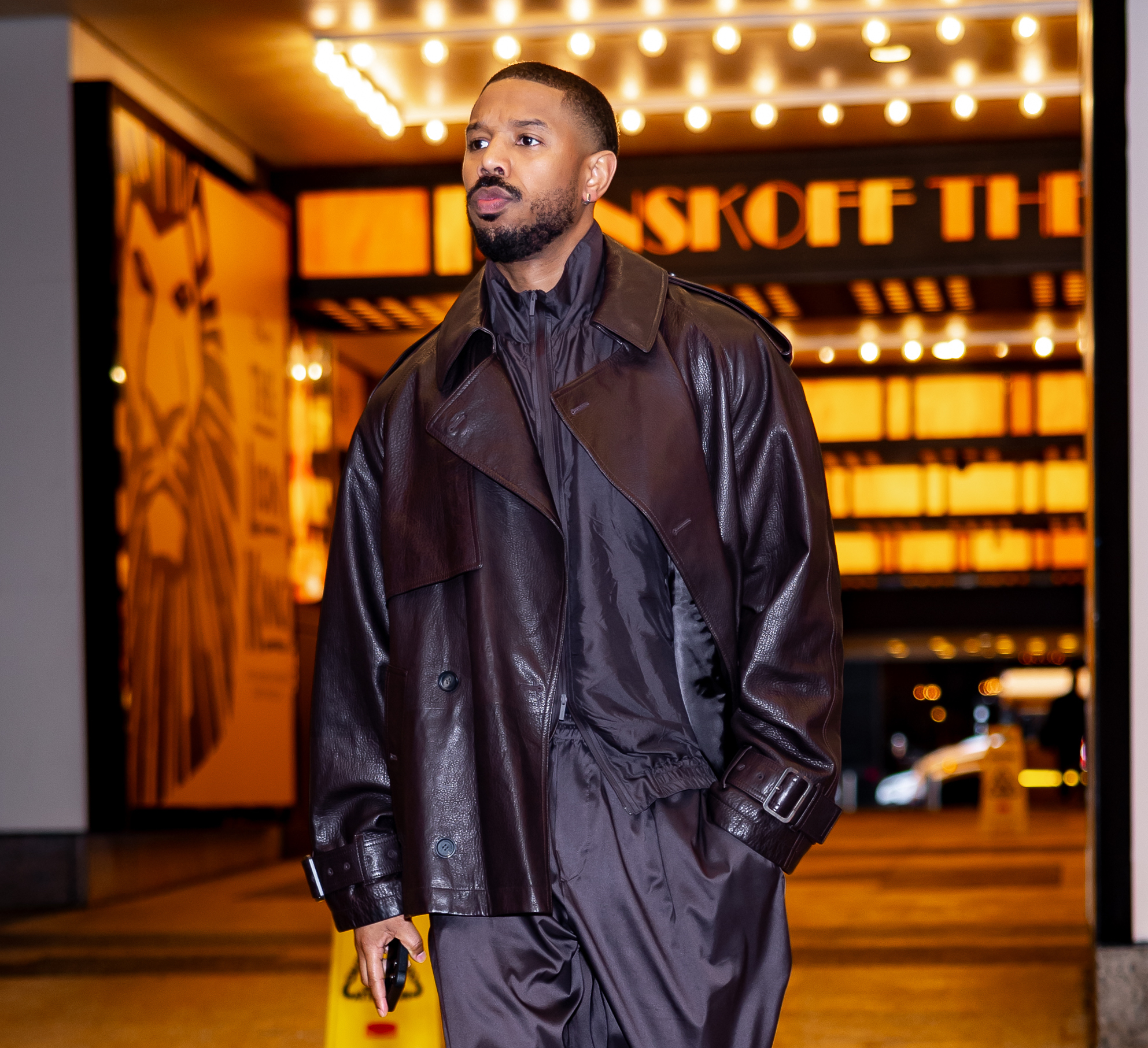 Michael B. Jordan in Ferragamo at 'Sinners' Premiere