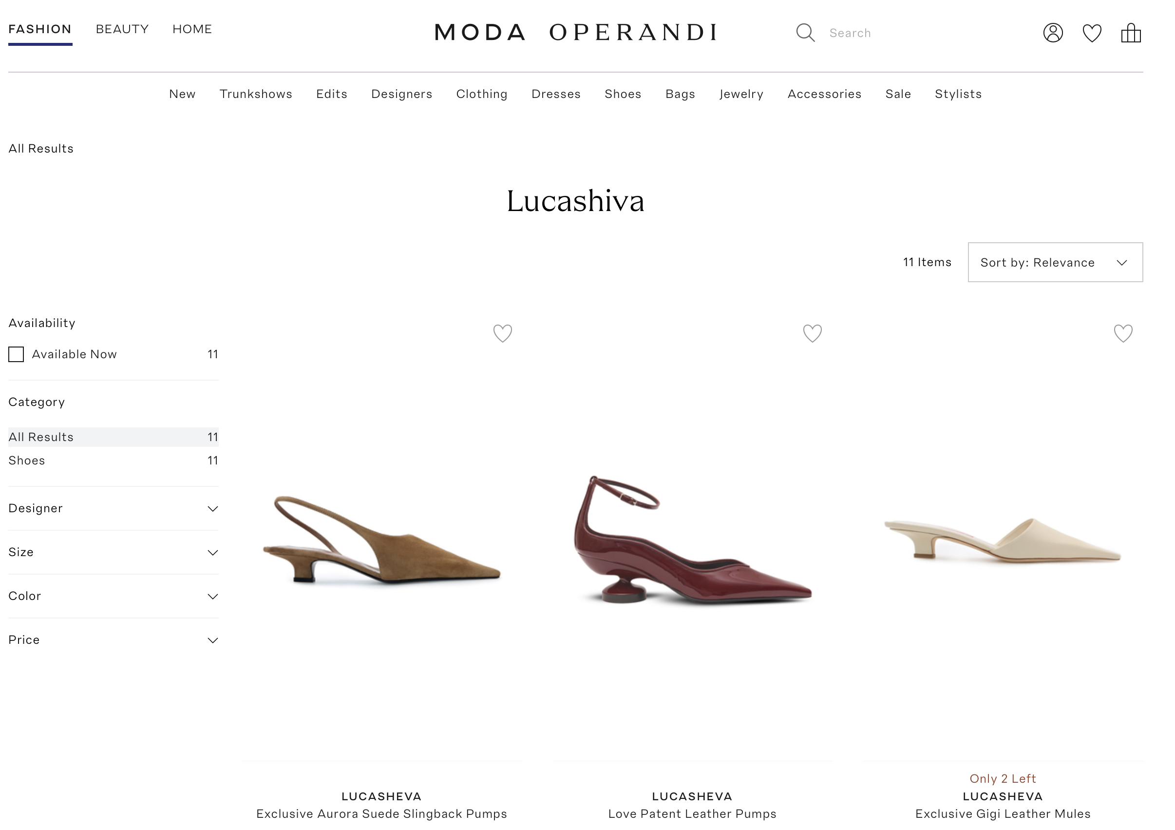 Emerging Brand LUCASHEVA Launches on Moda Operandi