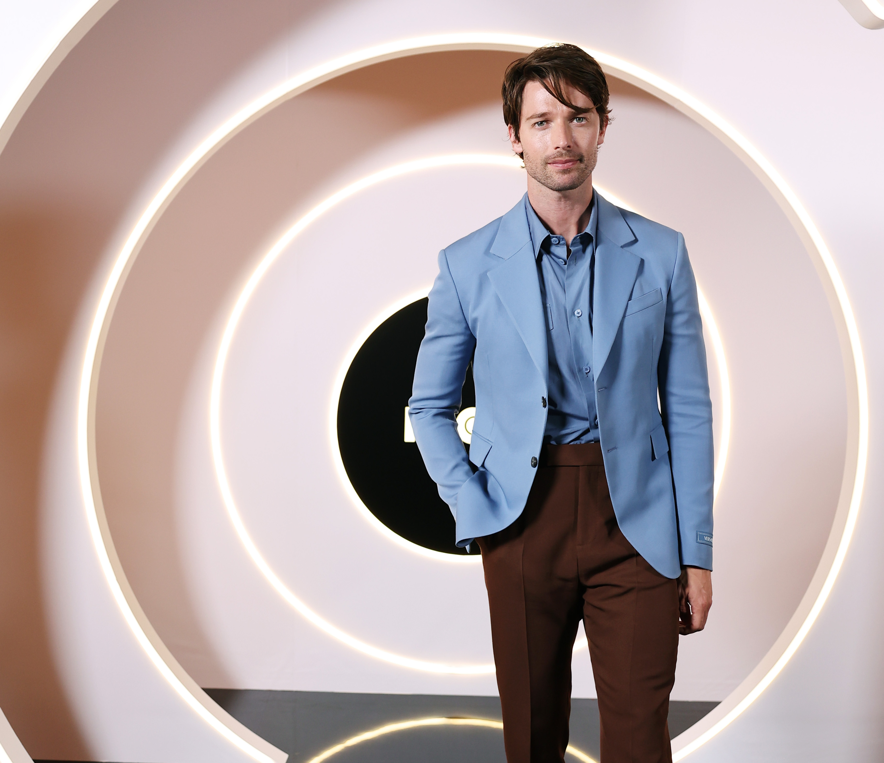 Patrick Schwarzenegger Shines in Versace at Max Launch in Sydney