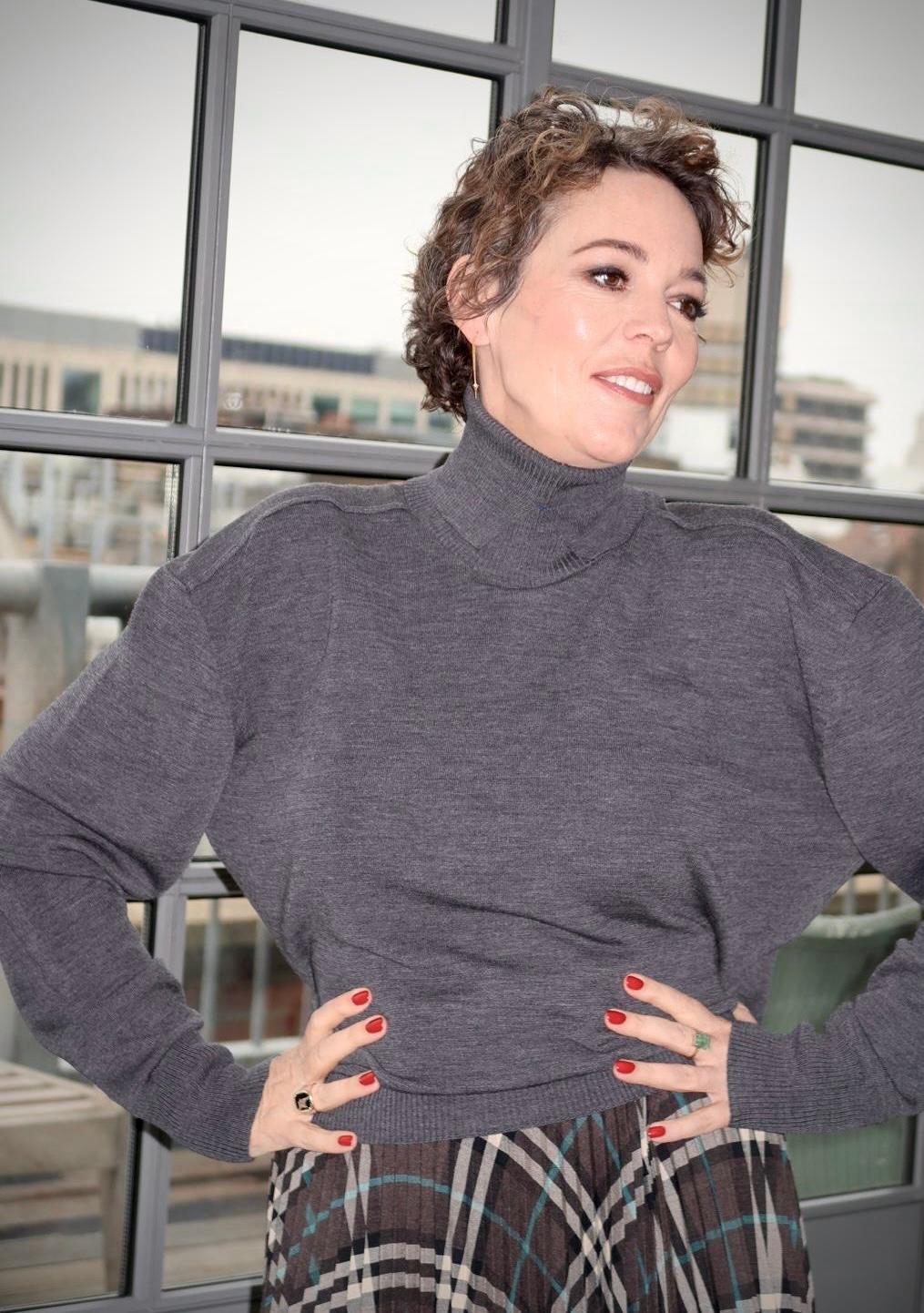 Olivia Colman Embraces Burberry’s Heritage Check in London