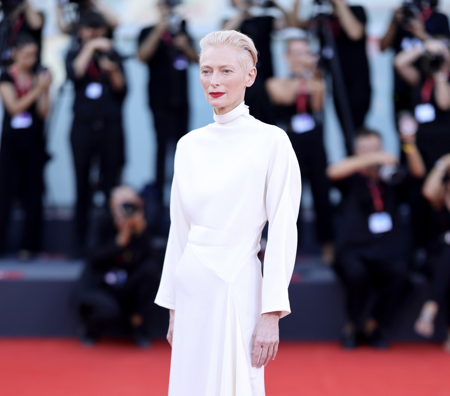 Tilda Swinton Stuns in ALAÏA at Luca Guadagnino’s ‘Queer’ Premiere in Venice