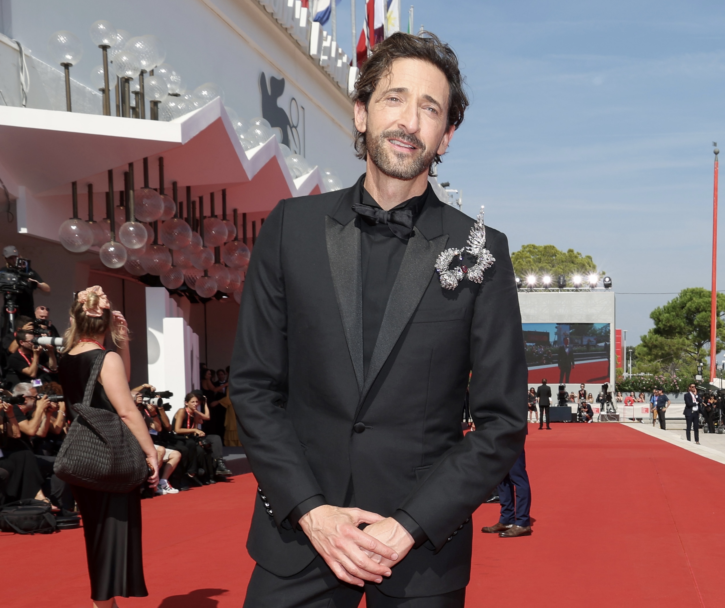 Adrien Brody Shines in Dior at Venice Film Festival for “The Brutalist”