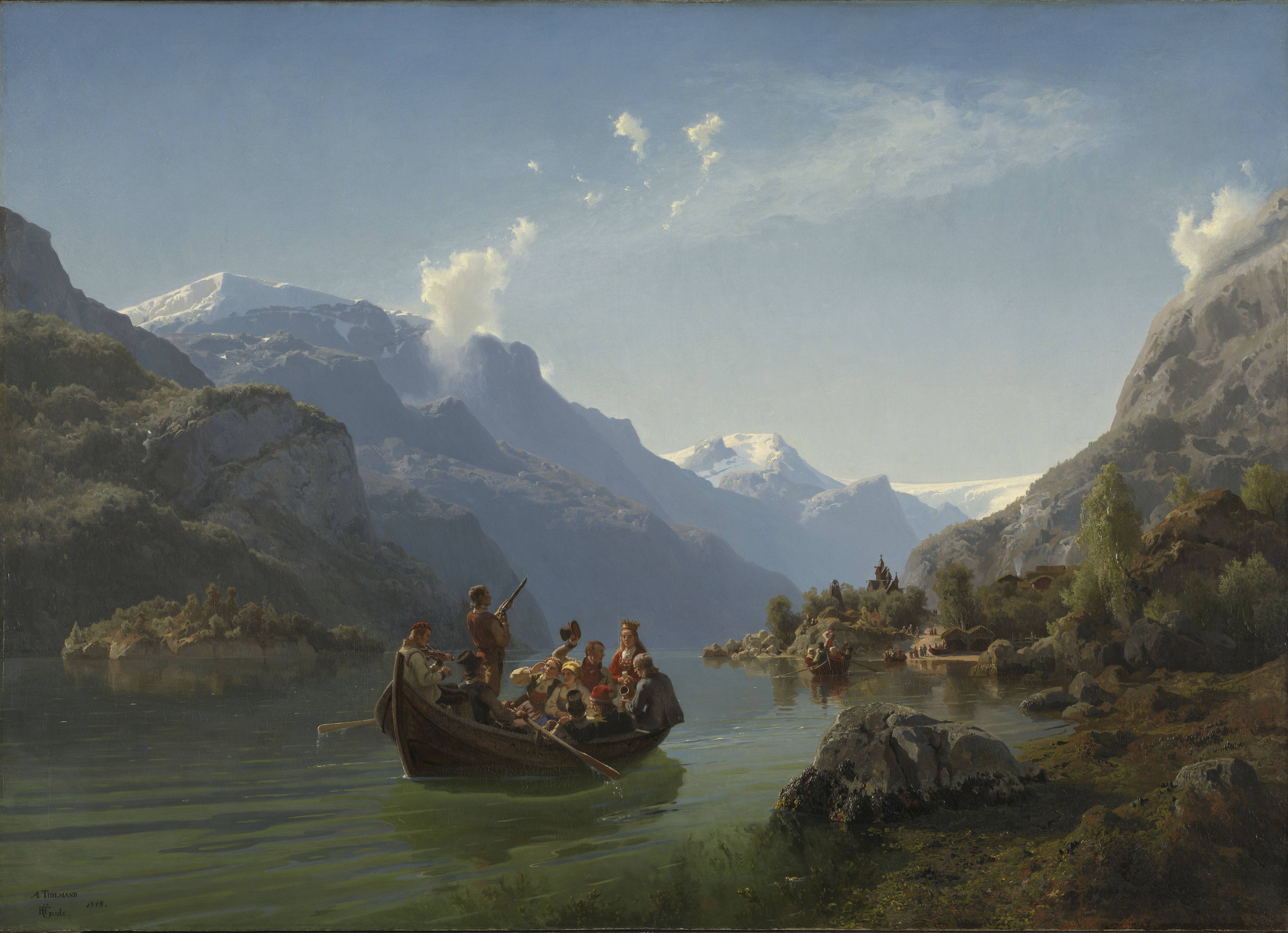 06_Hans-Gude-and-Adolph-Tidemand-Bridal-Procession-on-the-Hardangerfjord-1600x1159