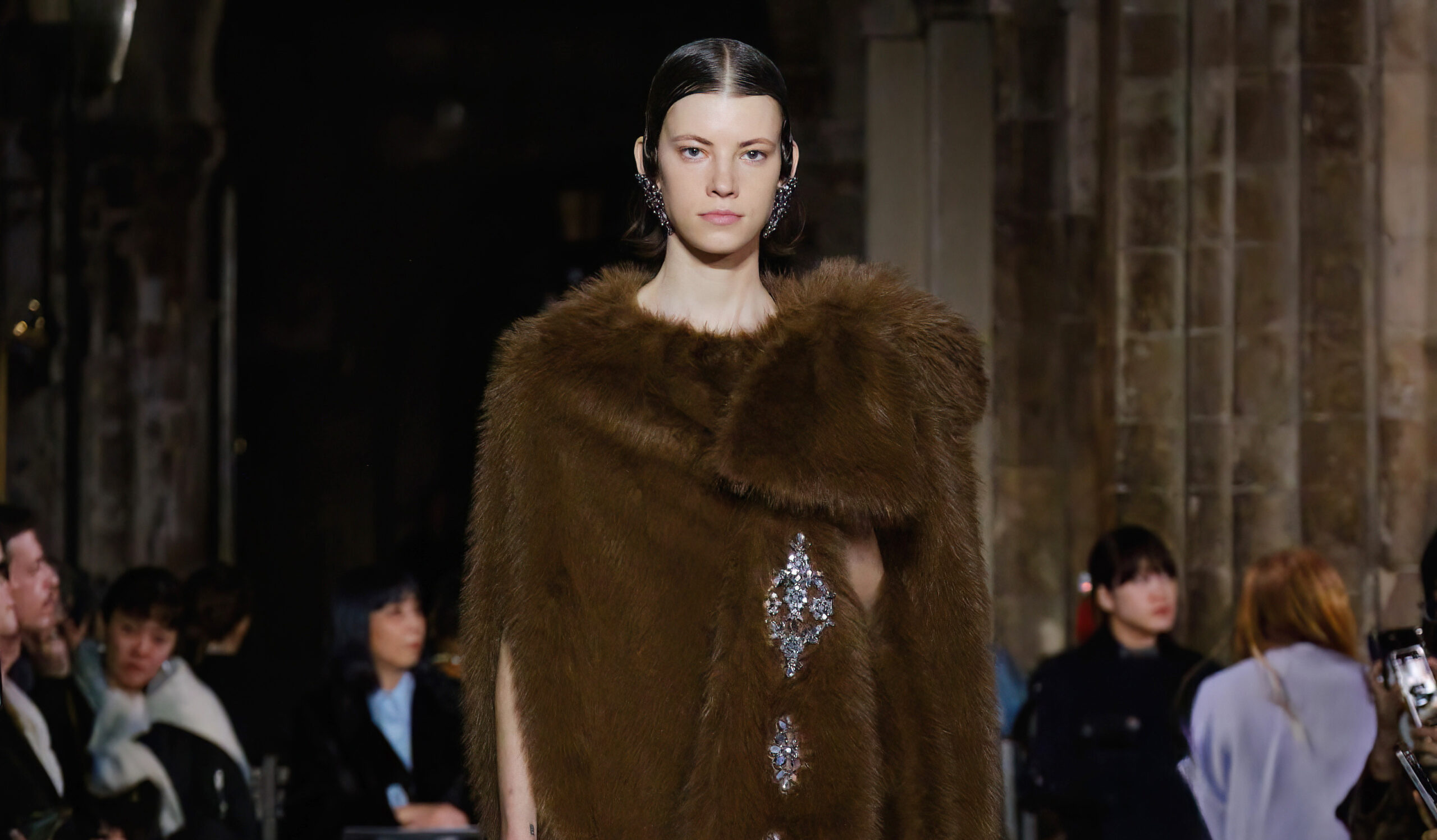 Simone Rocha Unveils Whimsical Faux Fur Inspired Autumn/Winter 2024 Show in London